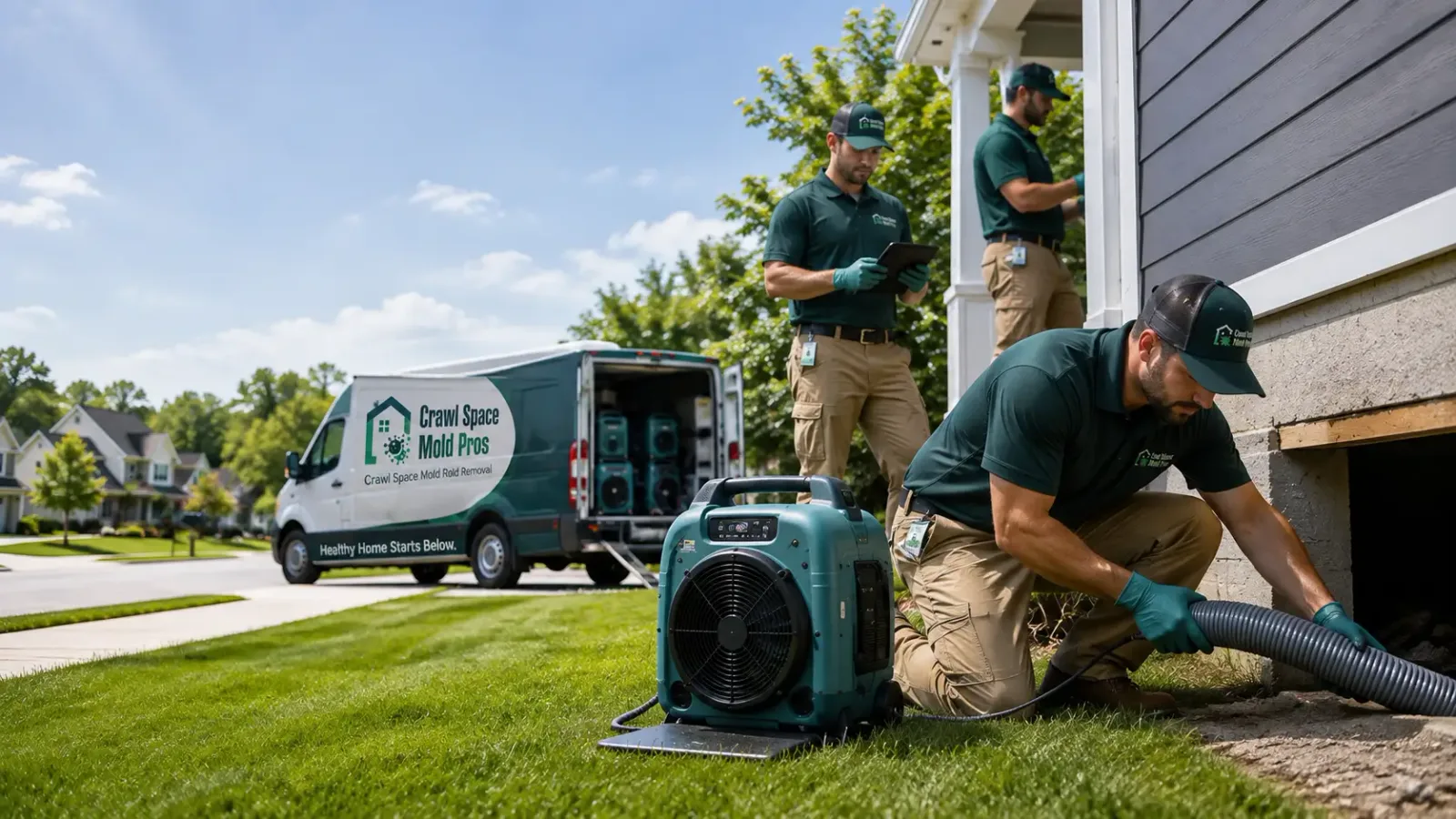 Crawl Space Mold Removal in Fieldon, IL
